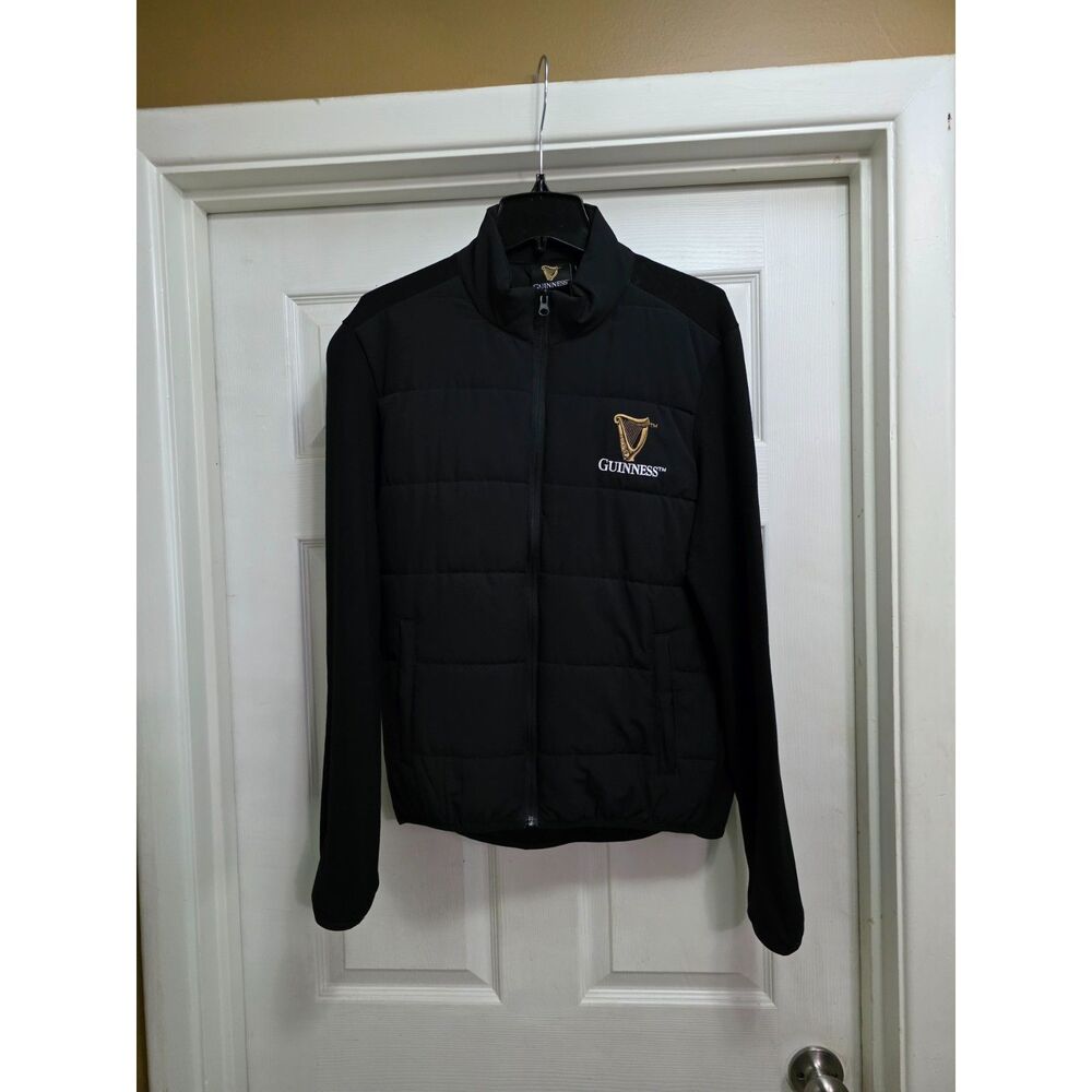 Guinness Women’s Medium Black Quilted Jacket – Dublin Storehouse (M)